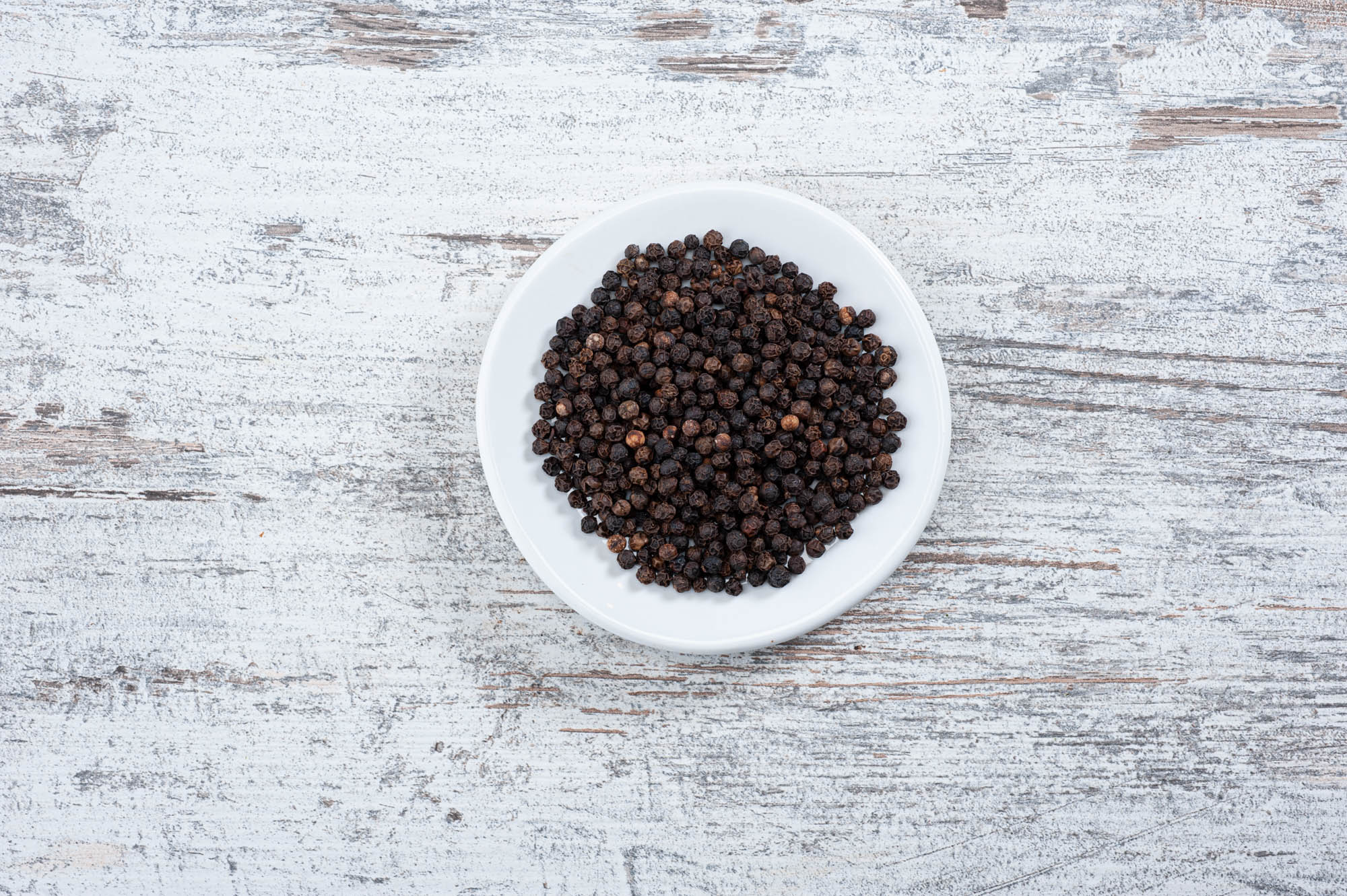 black peppercorns, pepper